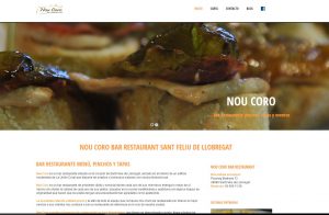 Nou Coro Restaurante Página Web diseñada por Guia33