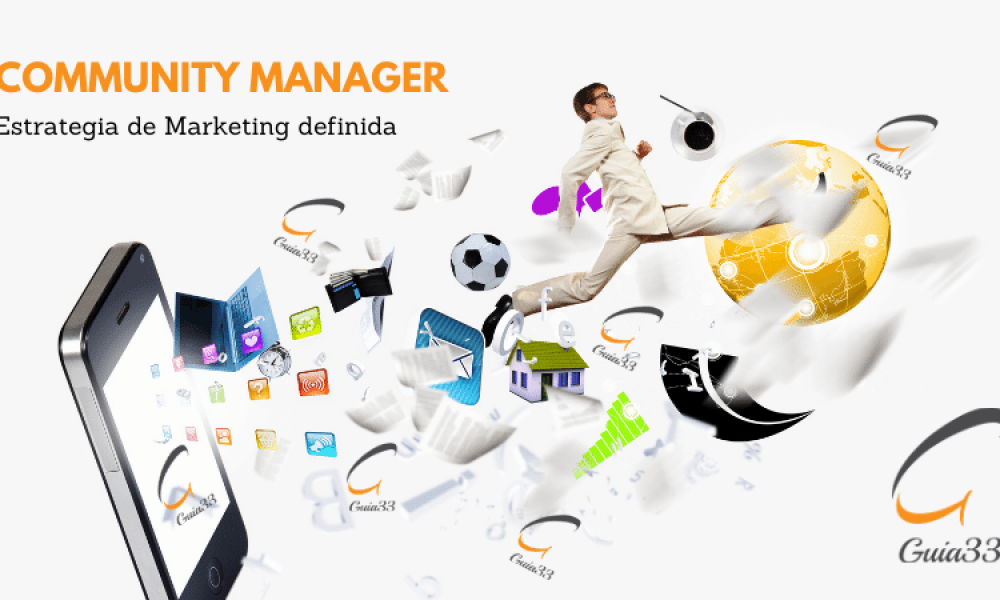 Community Manager unido a marketing digital con Guia33